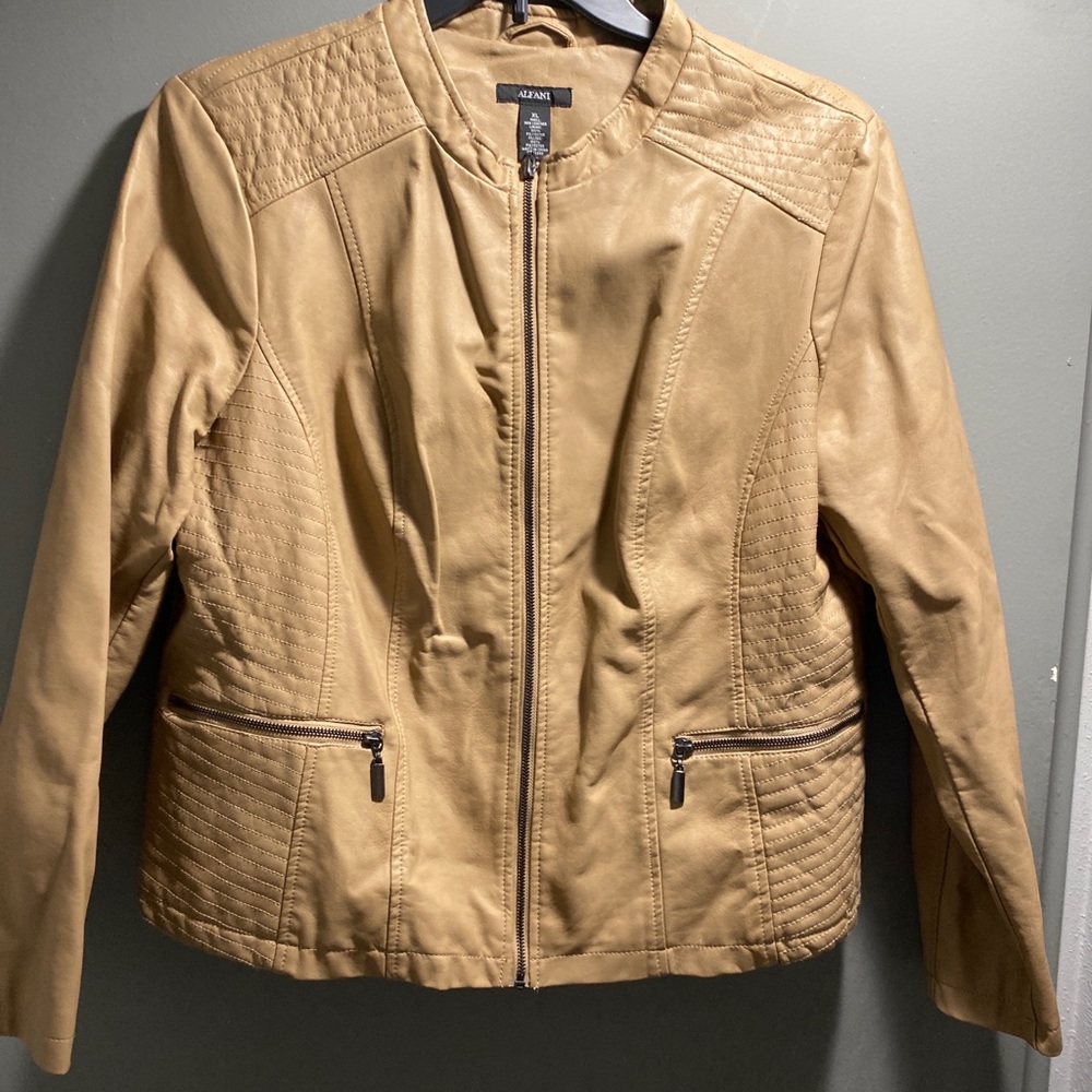 Lot of 3 Faux Leather Alfani motorcycle jackets